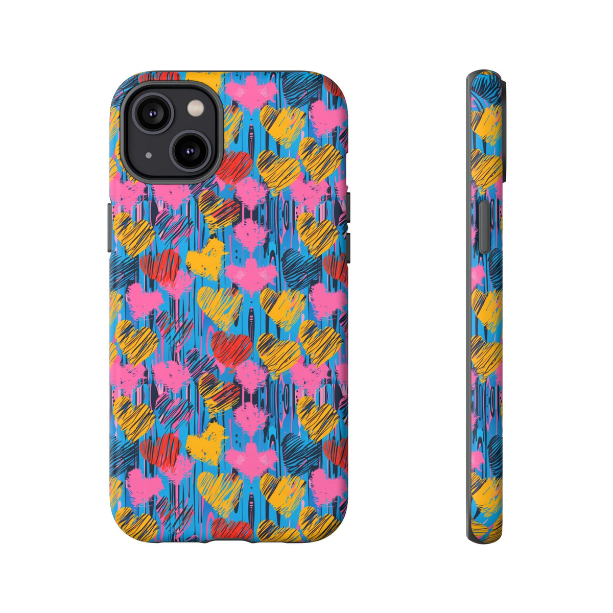 Heart Pattern Phone Case – Stylish & Loving Design for Your Device 262