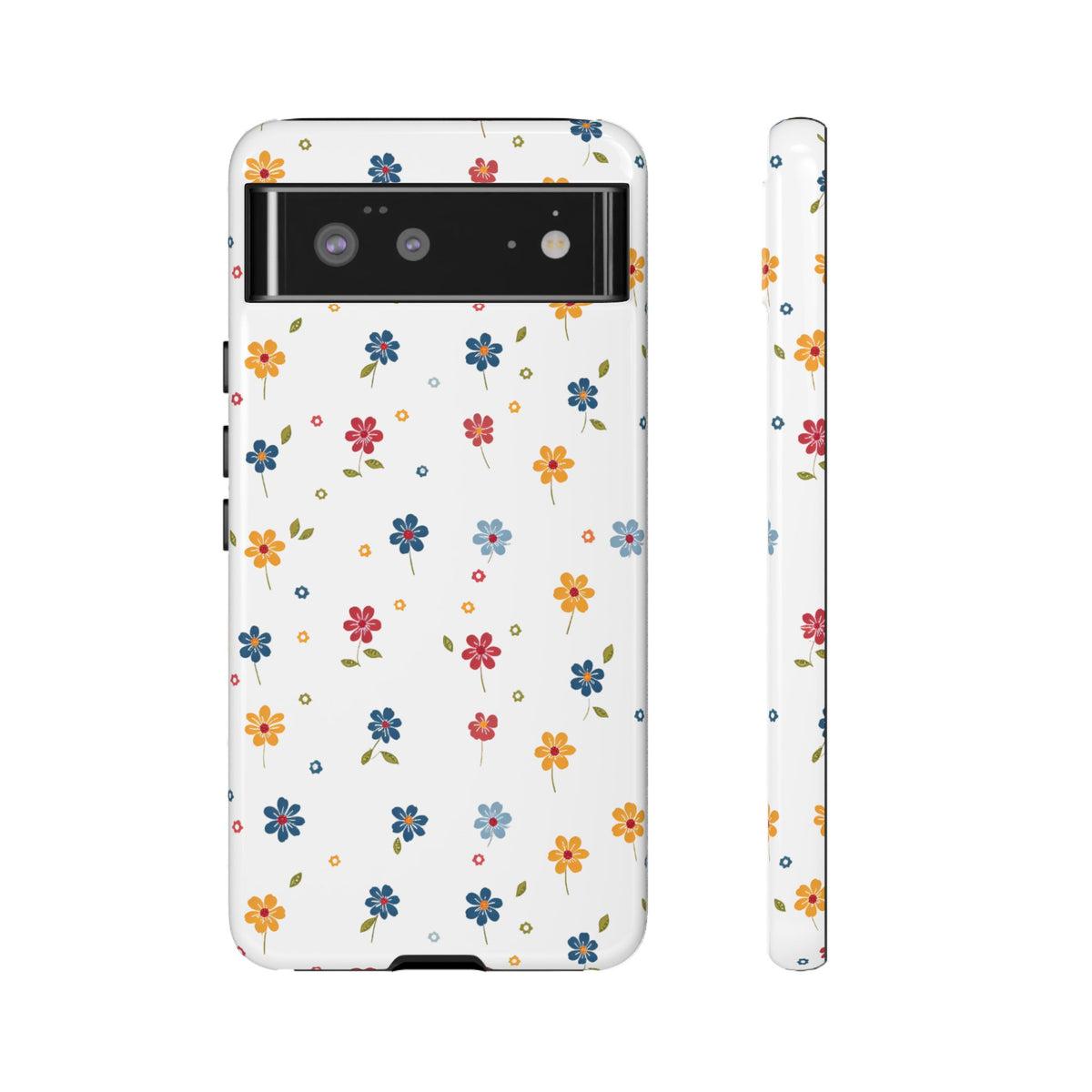 Wild Flowers Garden Stitch Phone Case – Nature-Inspired Floral Design