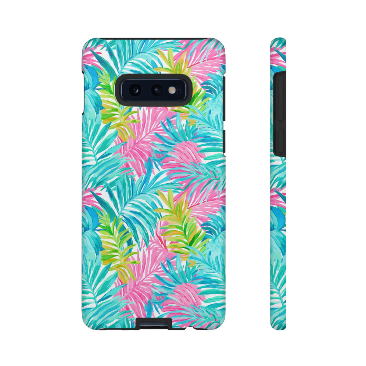 Vibrant Summer Leaves Phone Case – Colorful & Durable Summer Design