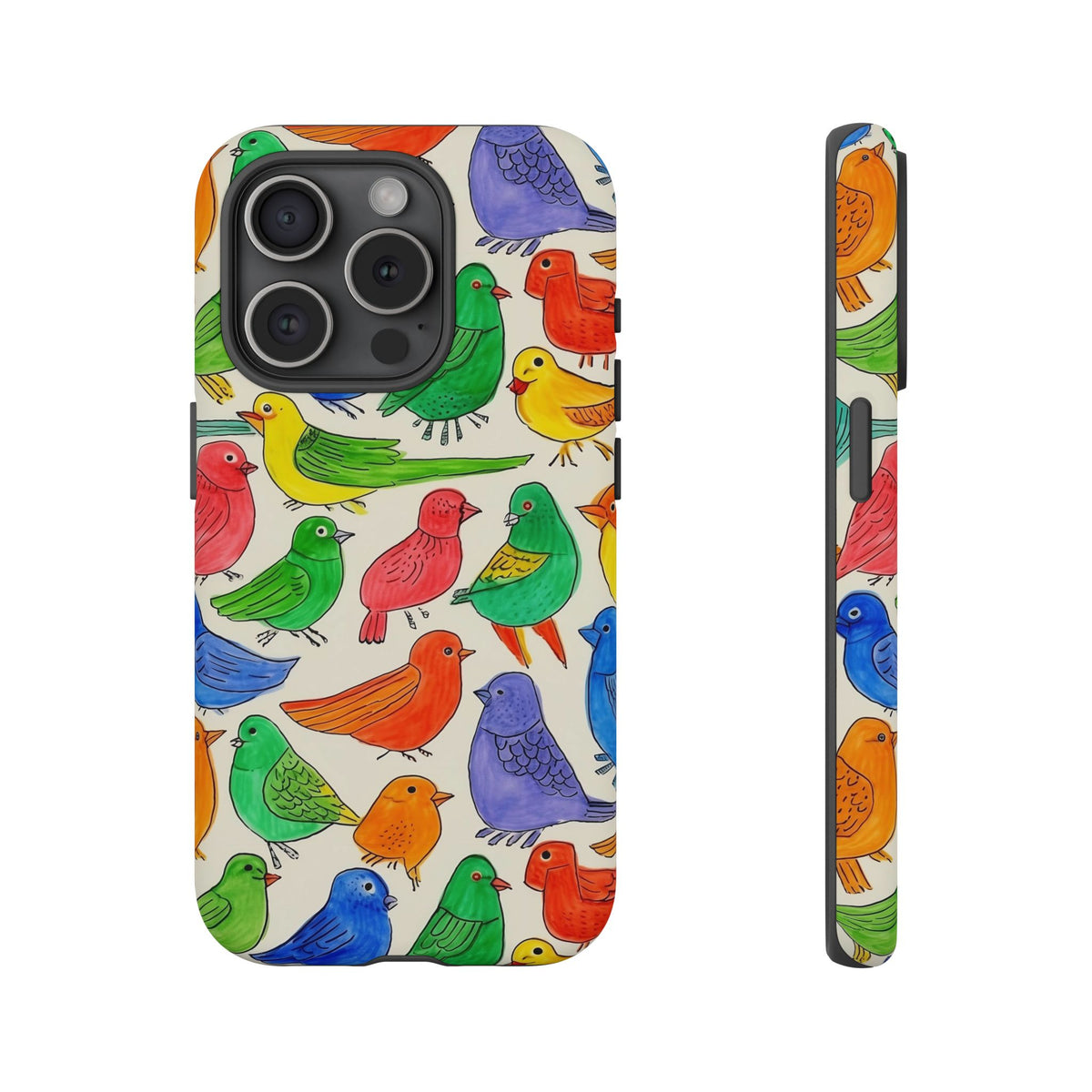 Birds Seamless Pattern Phone Case – Elegant and Timeless Avian Design 2