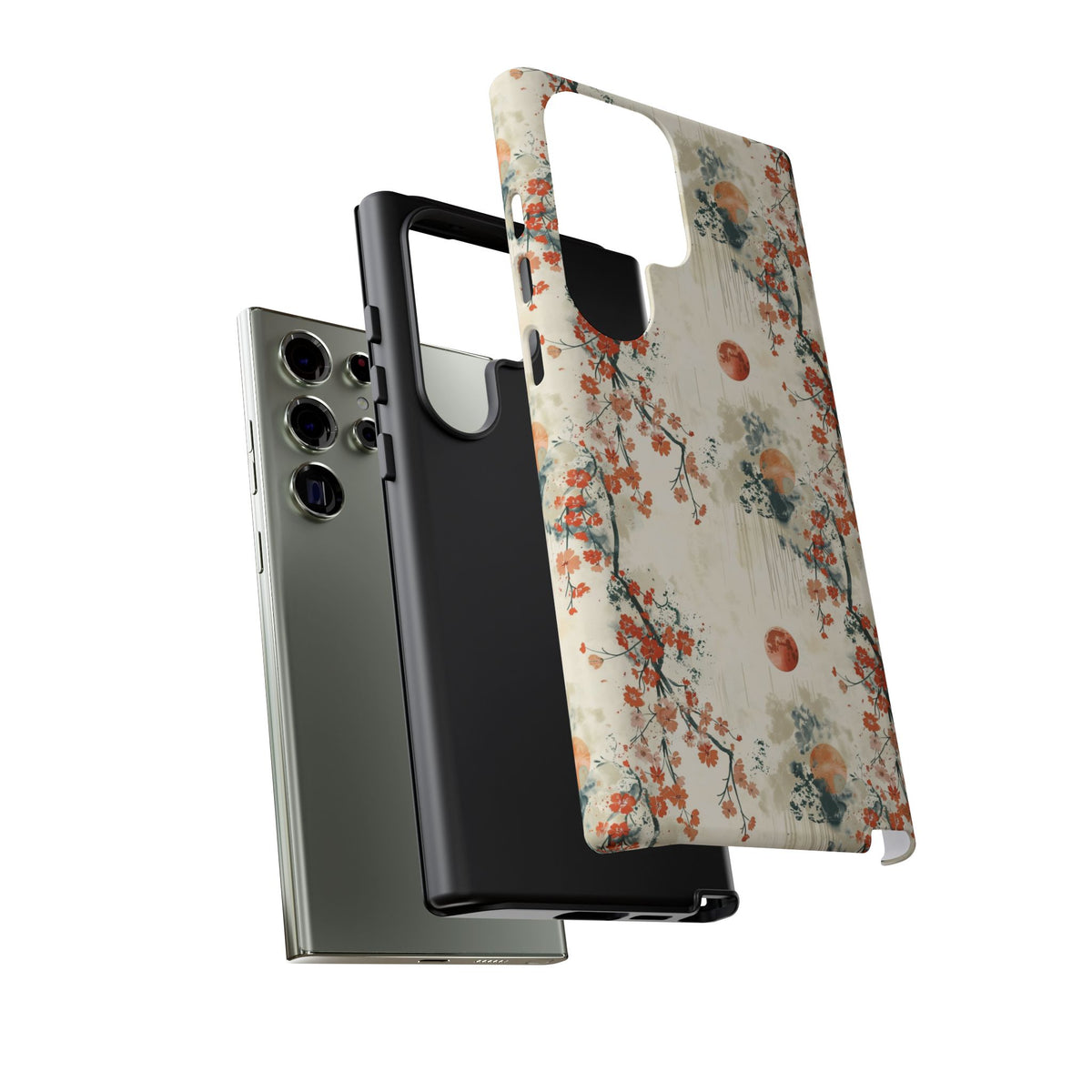 Japanese Pattern Phone Case – Elegant & Timeless Design for Your Phone 075