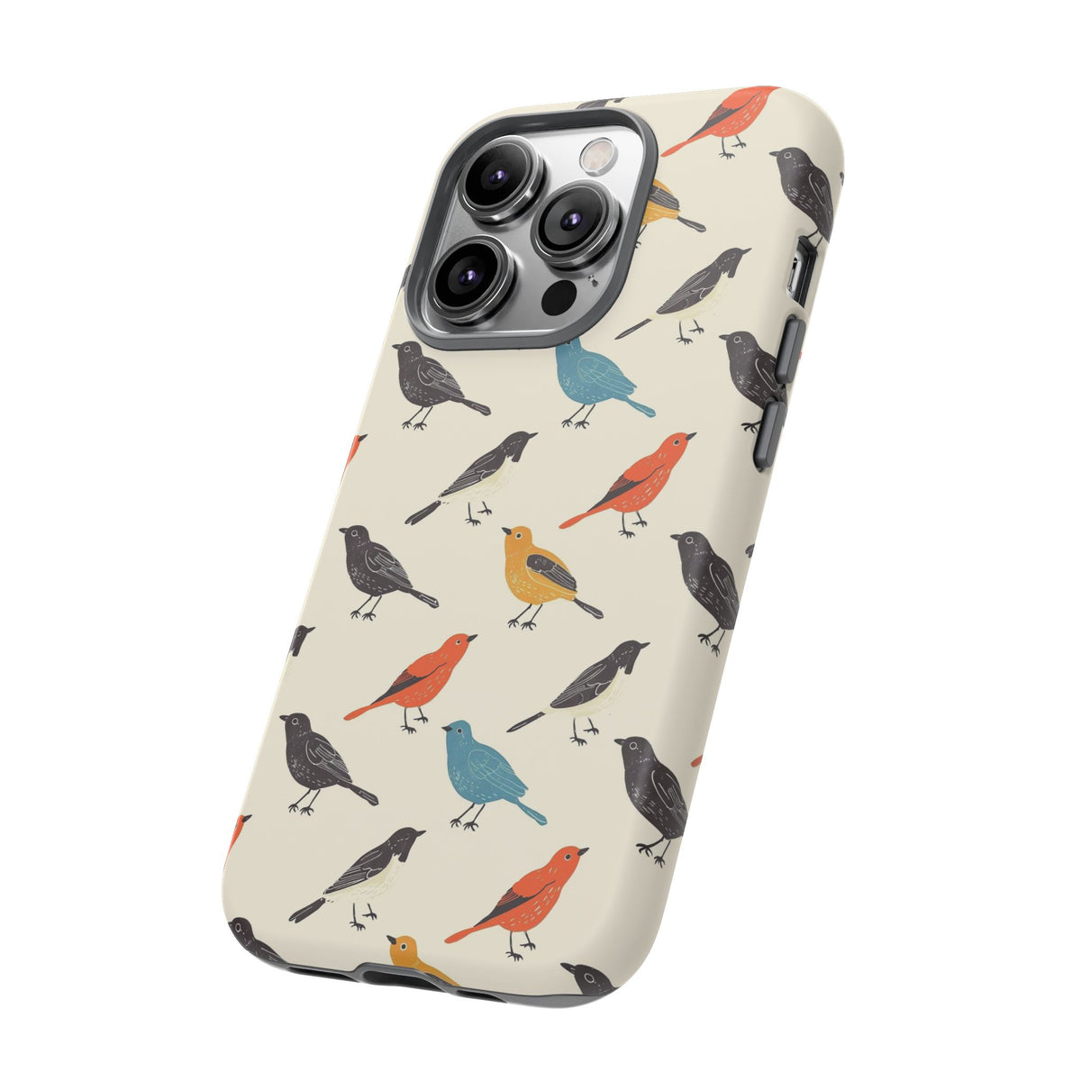 Birds Seamless Pattern Phone Case – Elegant and Timeless Avian Design 5