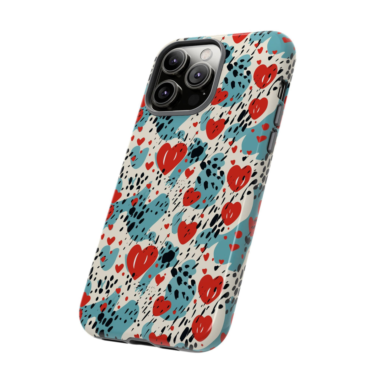 Heart Pattern Phone Case – Stylish & Loving Design for Your Device 822