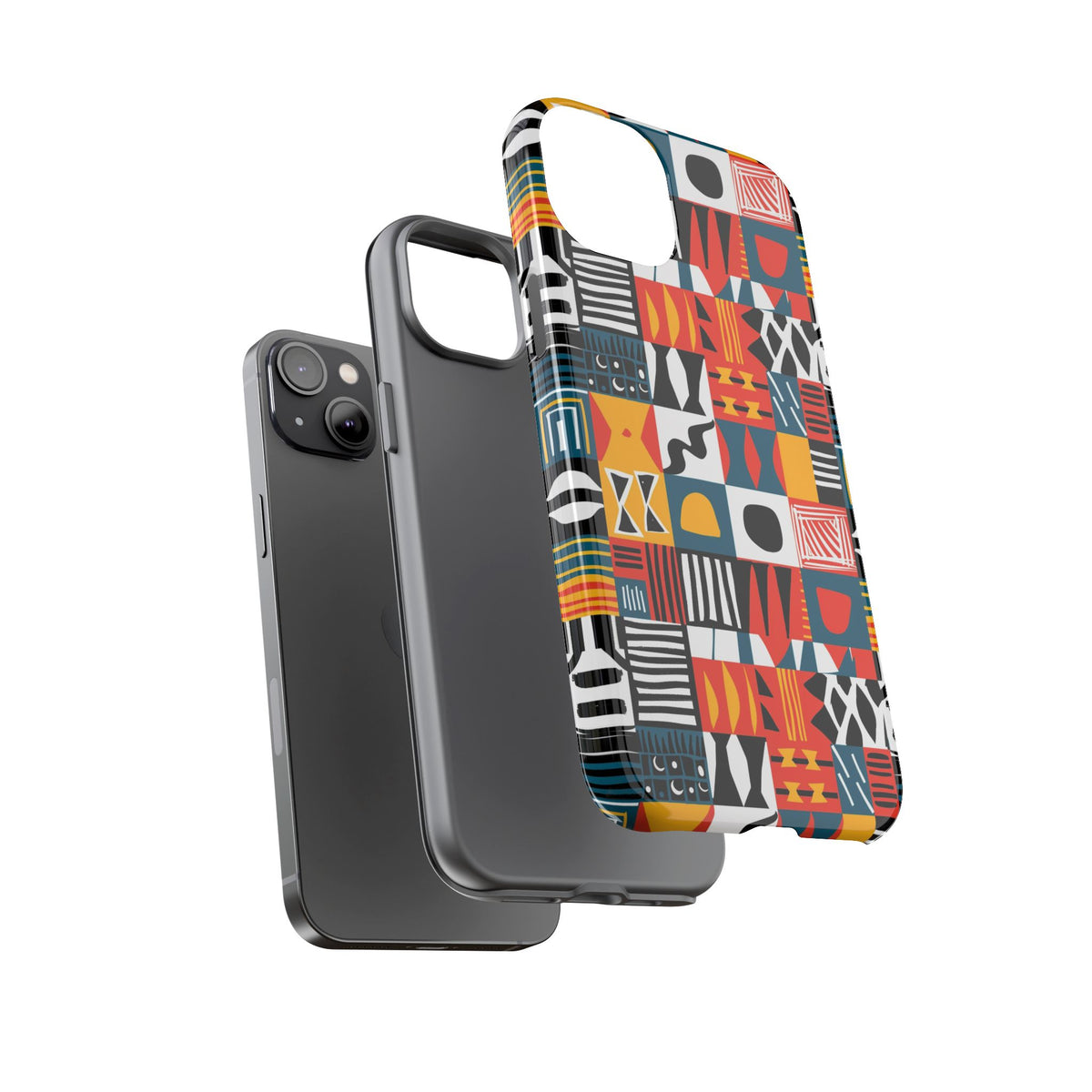 Stylish African Pattern Phone Case – Unique and Vibrant Protection 076