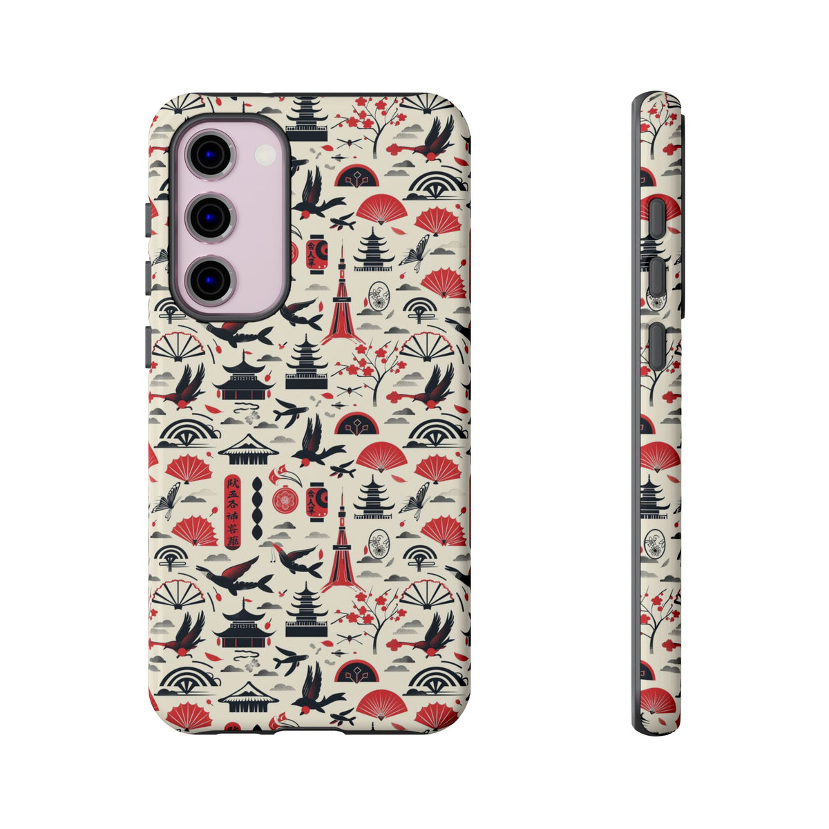 Japanese Pattern Phone Case – Elegant & Timeless Design for Your Phone 067