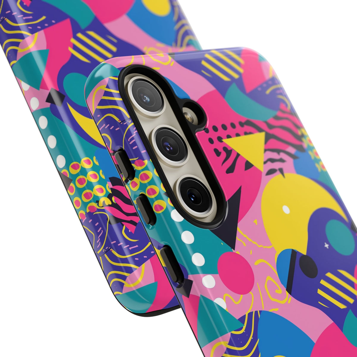 90s Themed Seamless Pattern Phone Case – Embrace Retro Style and Protection 283