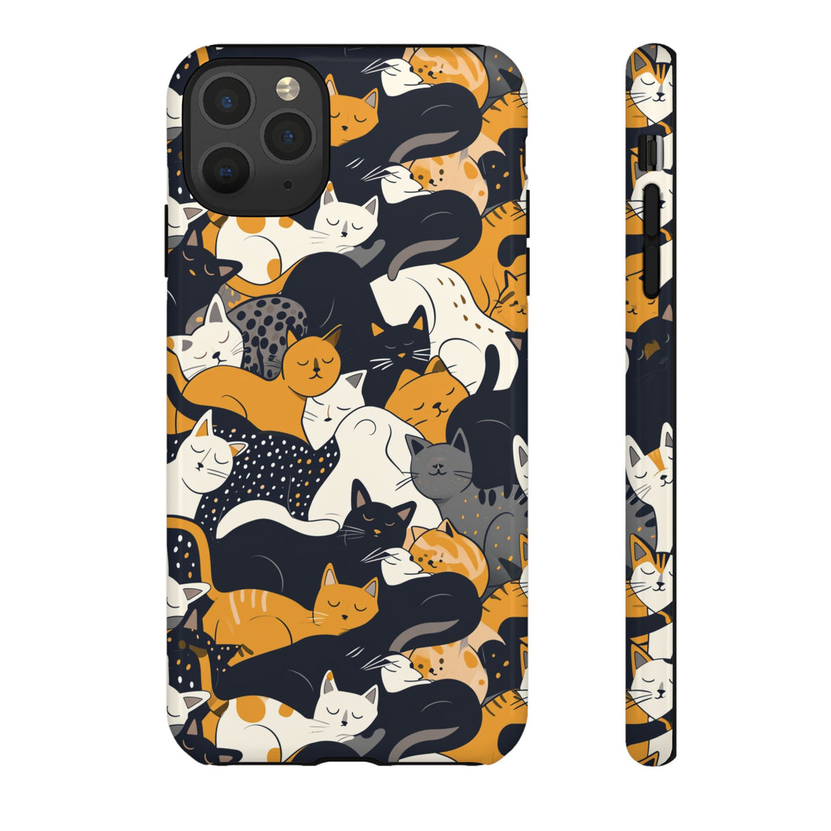 Seamless Cat Pattern Design Phone Case – Playful and Stylish Cat-Themed Phone Cover 2