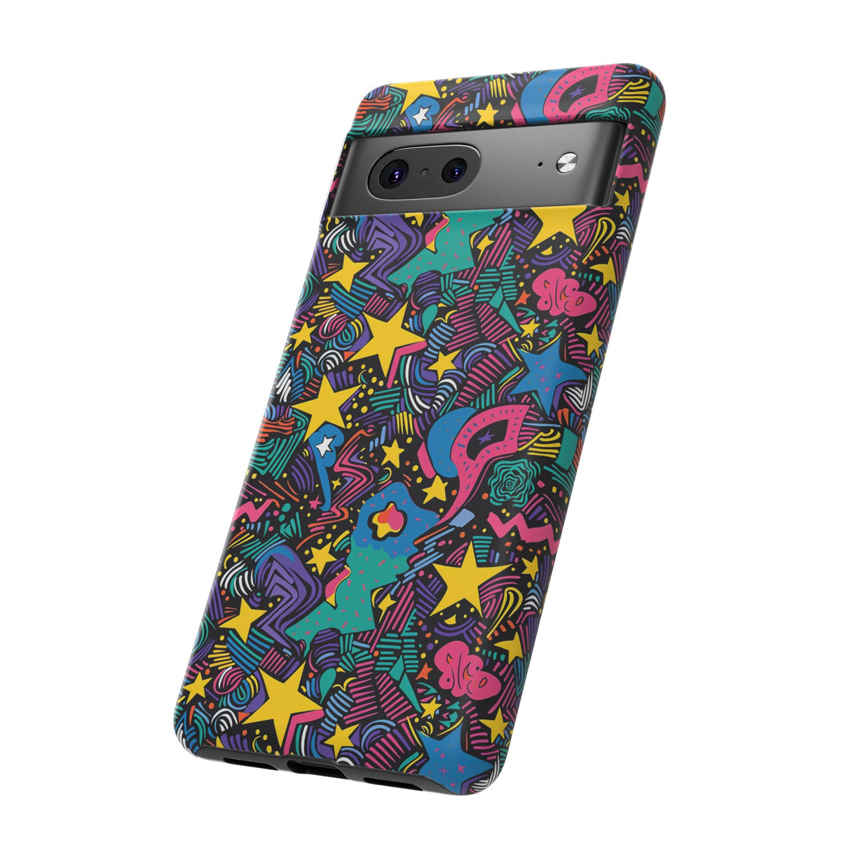 90s Themed Seamless Pattern Phone Case – Embrace Retro Style and Protection 227