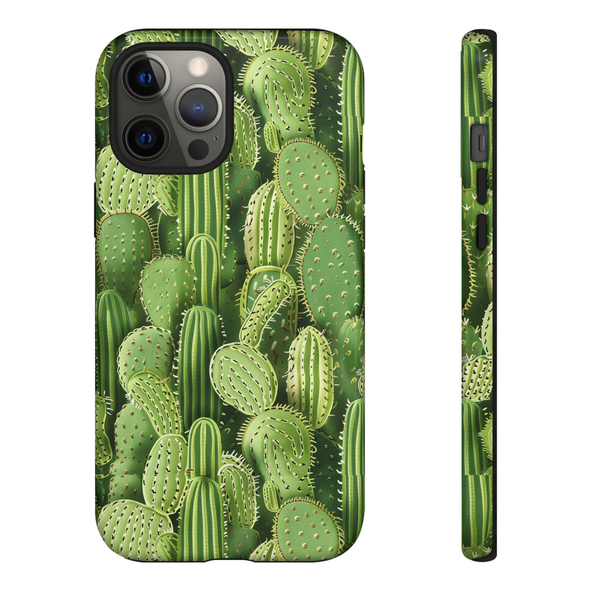 Cactus Embroidery Phone Case – Elegant and Unique Handcrafted Cactus Design