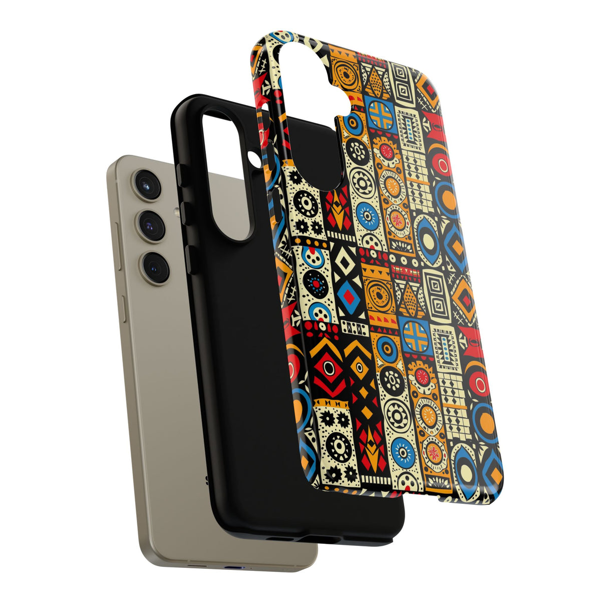 Stylish African Pattern Phone Case – Unique and Vibrant Protection 206