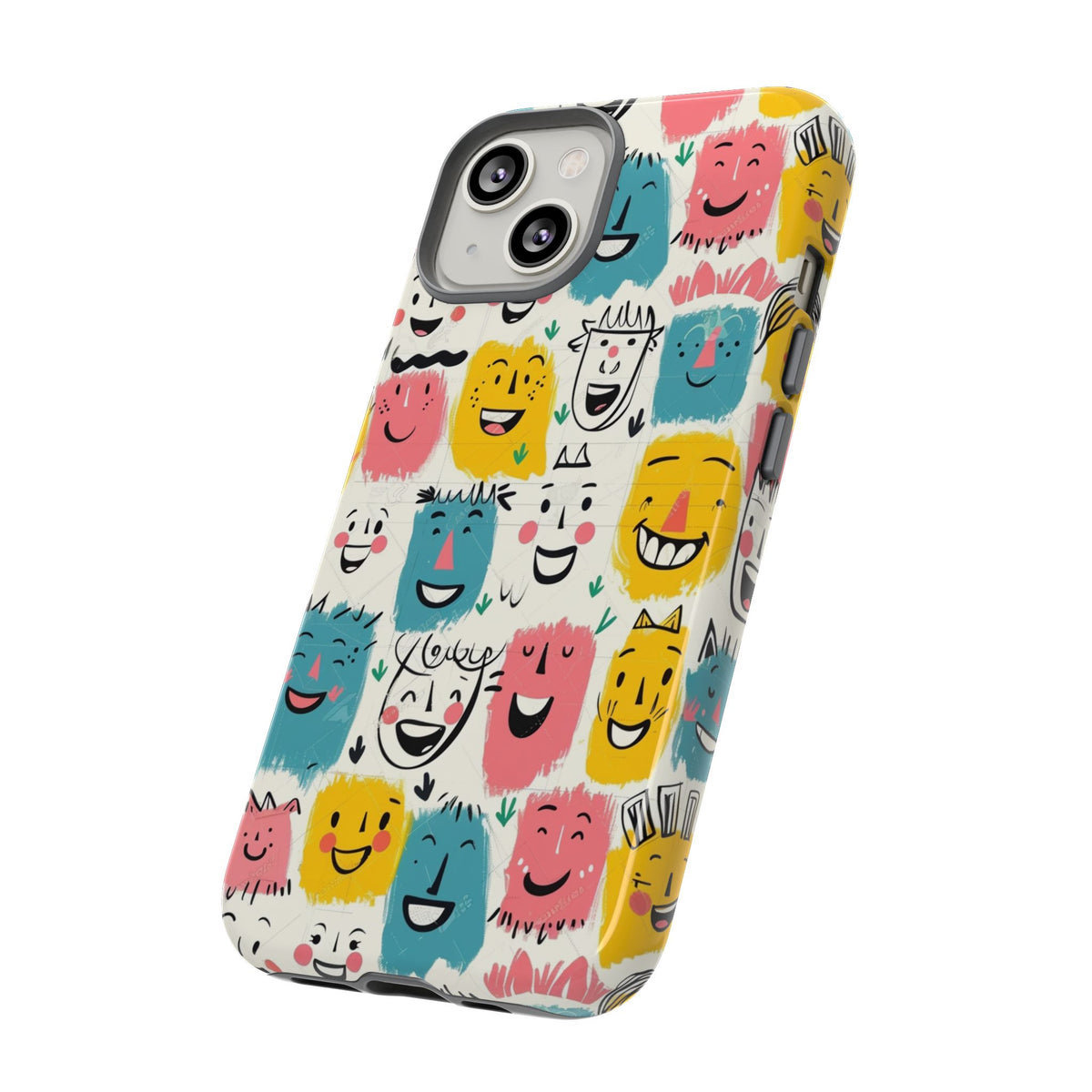 Happy Faces Phone Case – Joyful and Cheerful Design for a Bright Look