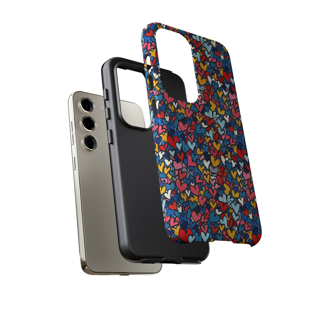 Heart Pattern Phone Case – Stylish & Loving Design for Your Device 820