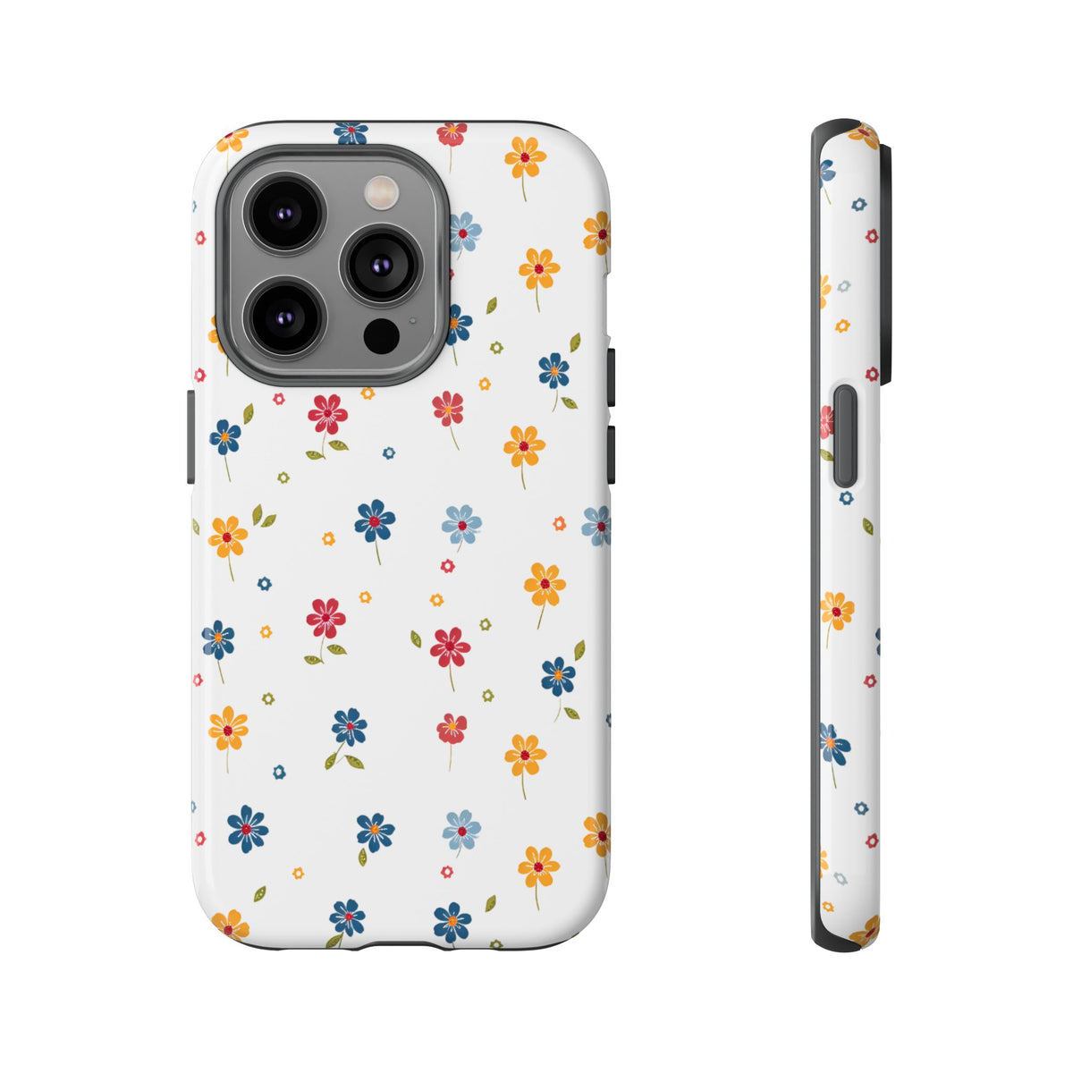 Wild Flowers Garden Stitch Phone Case – Nature-Inspired Floral Design