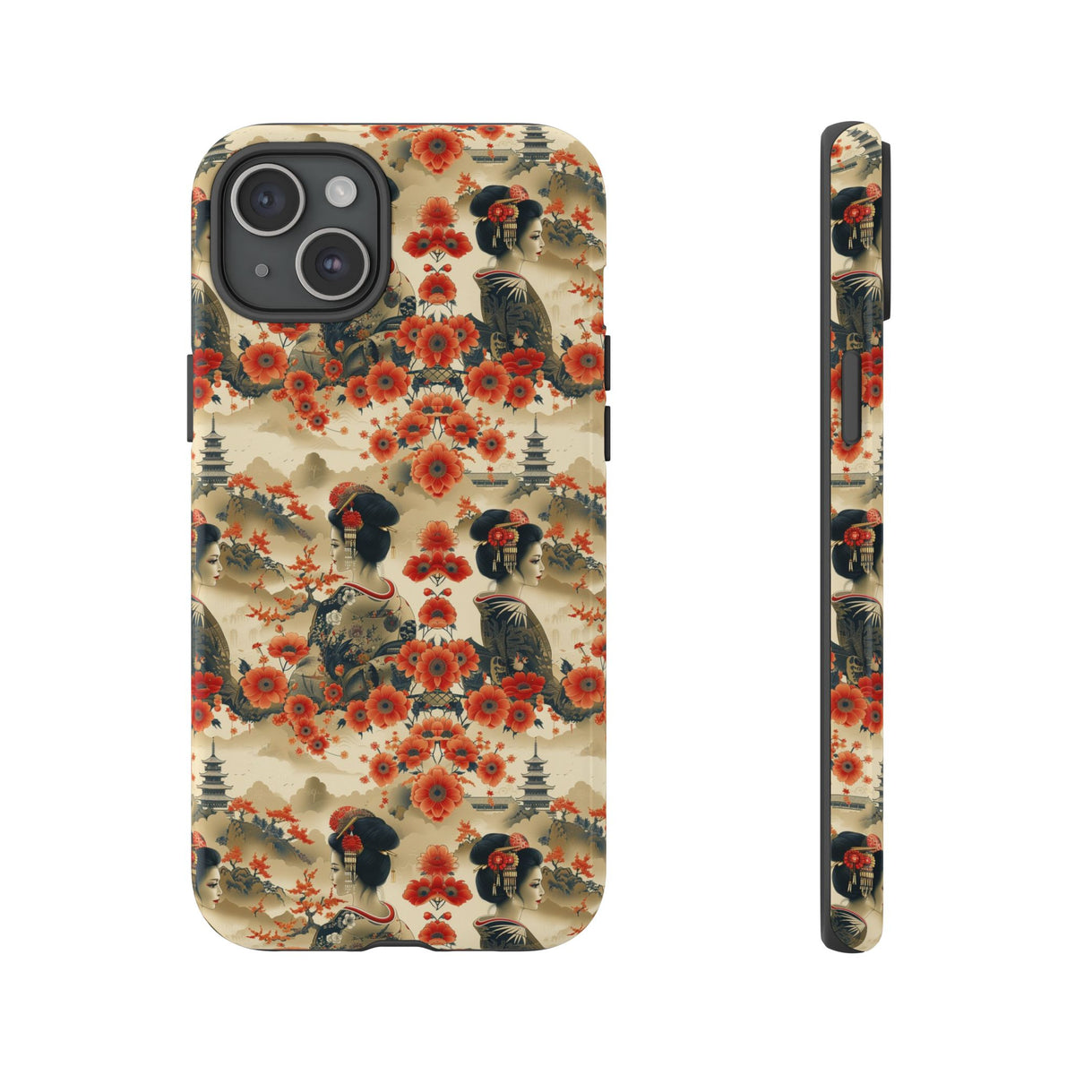 Japanese Pattern Phone Case – Elegant & Timeless Design for Your Phone 066