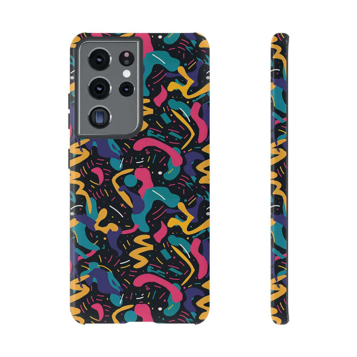 90s Themed Seamless Pattern Phone Case – Embrace Retro Style and Protection 235