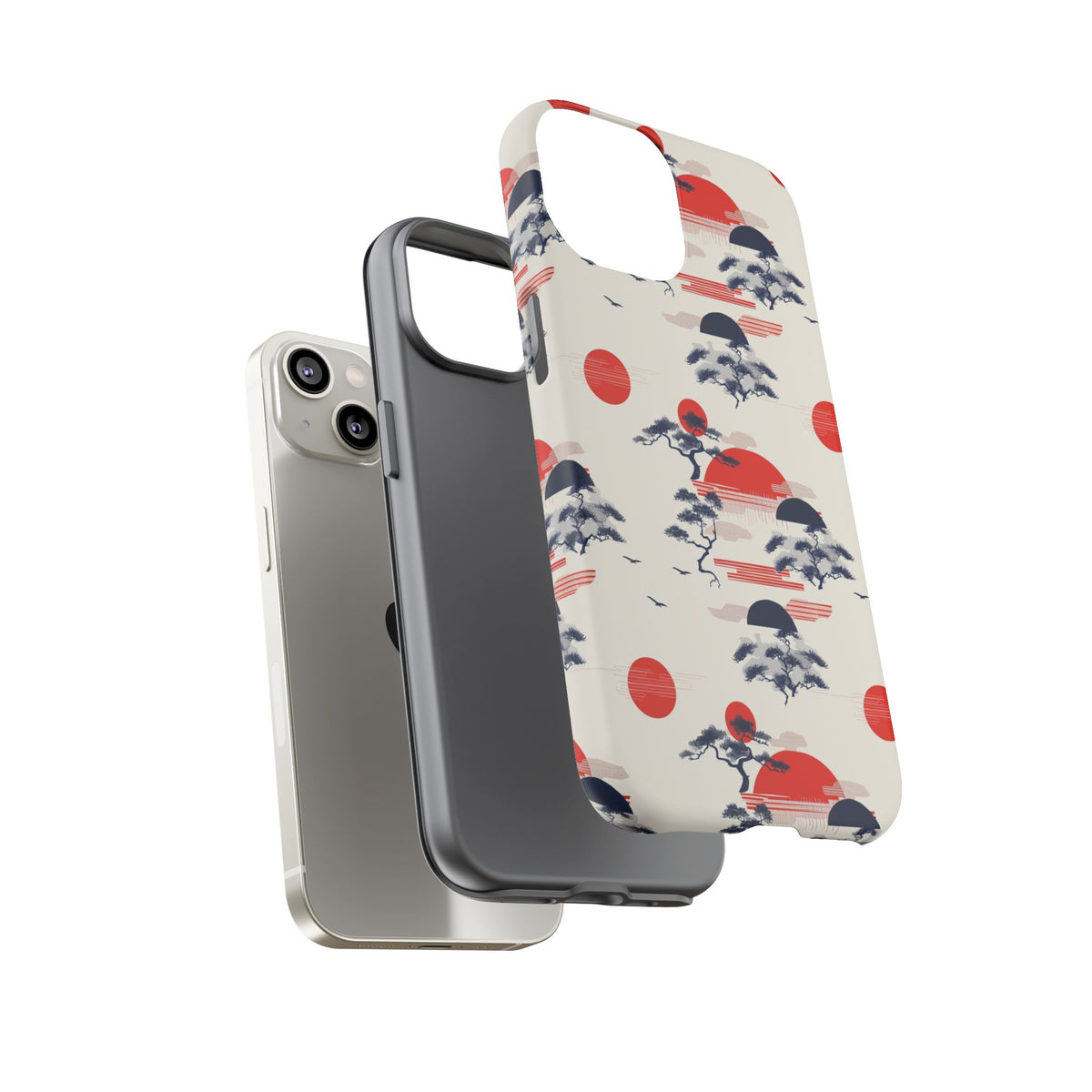 Japanese Pattern Phone Case – Elegant & Timeless Design for Your Phone 047