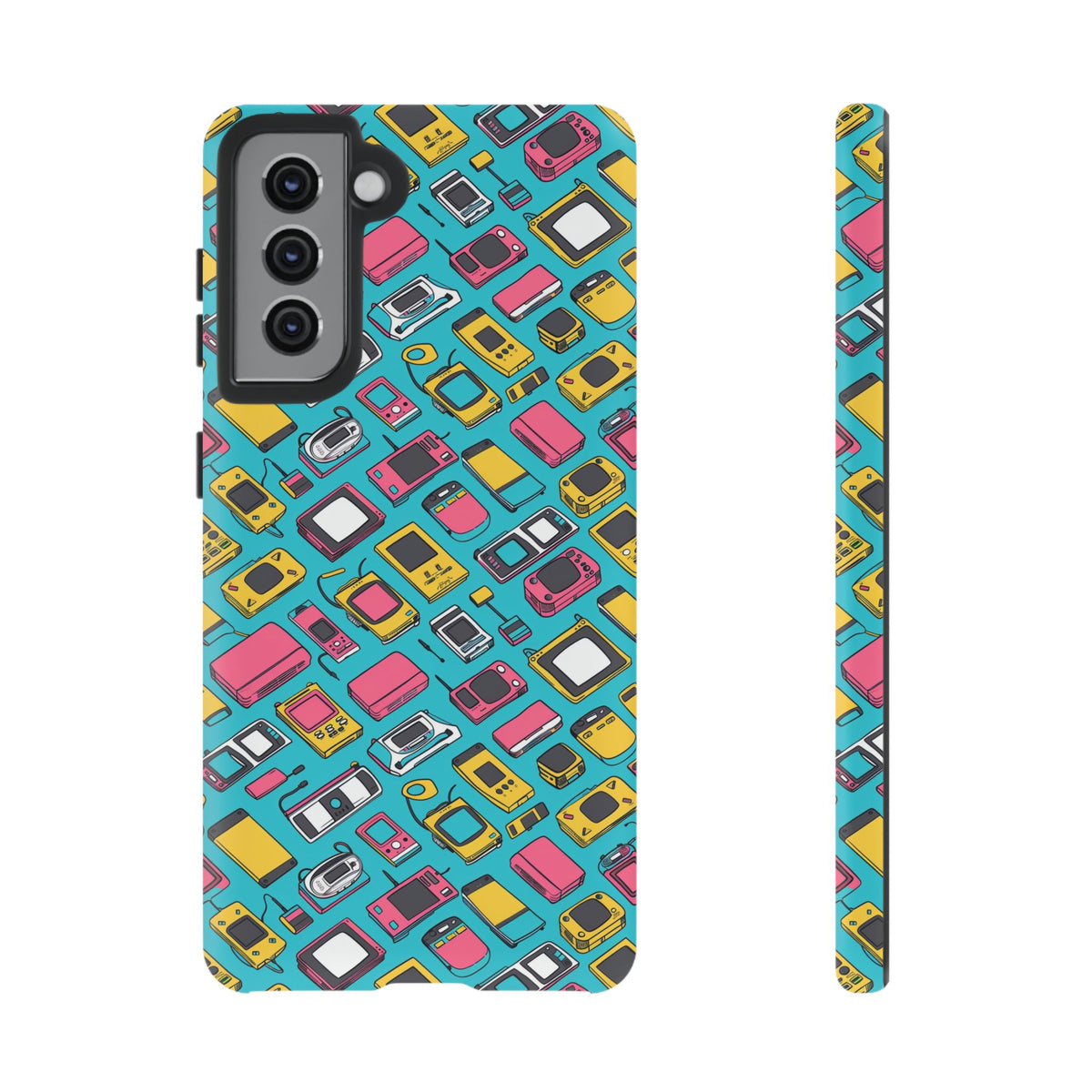 90s Themed Seamless Pattern Phone Case – Embrace Retro Style and Protection 237