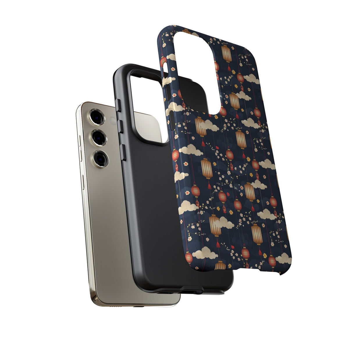 Japanese Pattern Phone Case – Elegant & Timeless Design for Your Phone 470