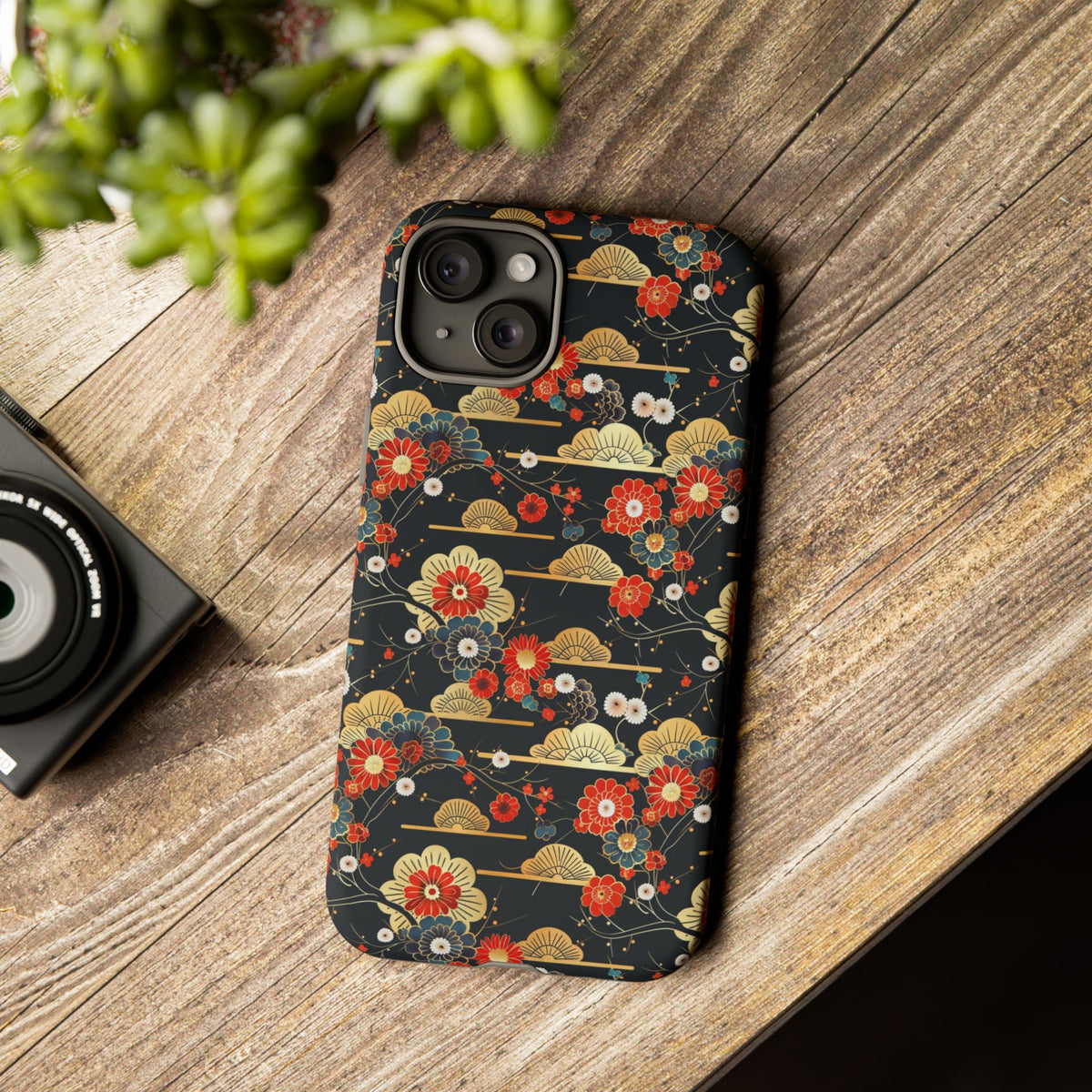 Japanese Pattern Phone Case – Elegant & Timeless Design for Your Phone 063