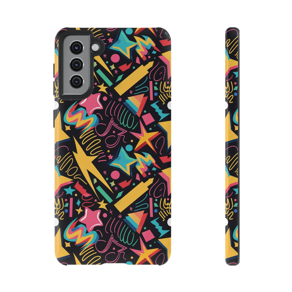 90s Themed Seamless Pattern Phone Case – Embrace Retro Style and Protection 232