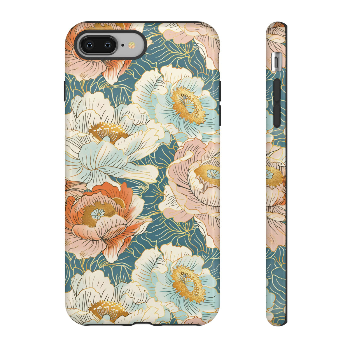 Japanese Blossom Asian Floral Design Phone Case – Elegant Floral Phone Cover 3