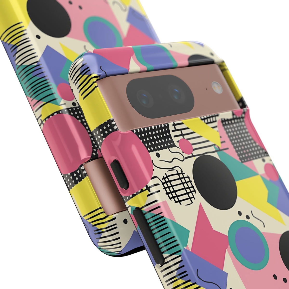 90s Themed Seamless Pattern Phone Case – Embrace Retro Style and Protection 228