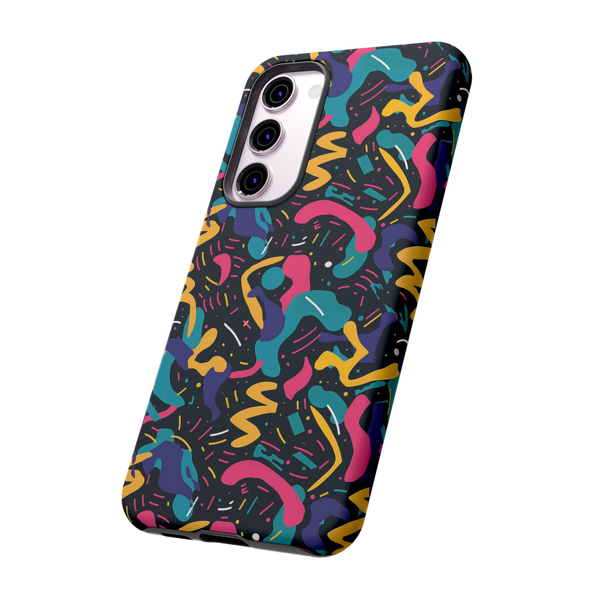 90s Themed Seamless Pattern Phone Case – Embrace Retro Style and Protection 235