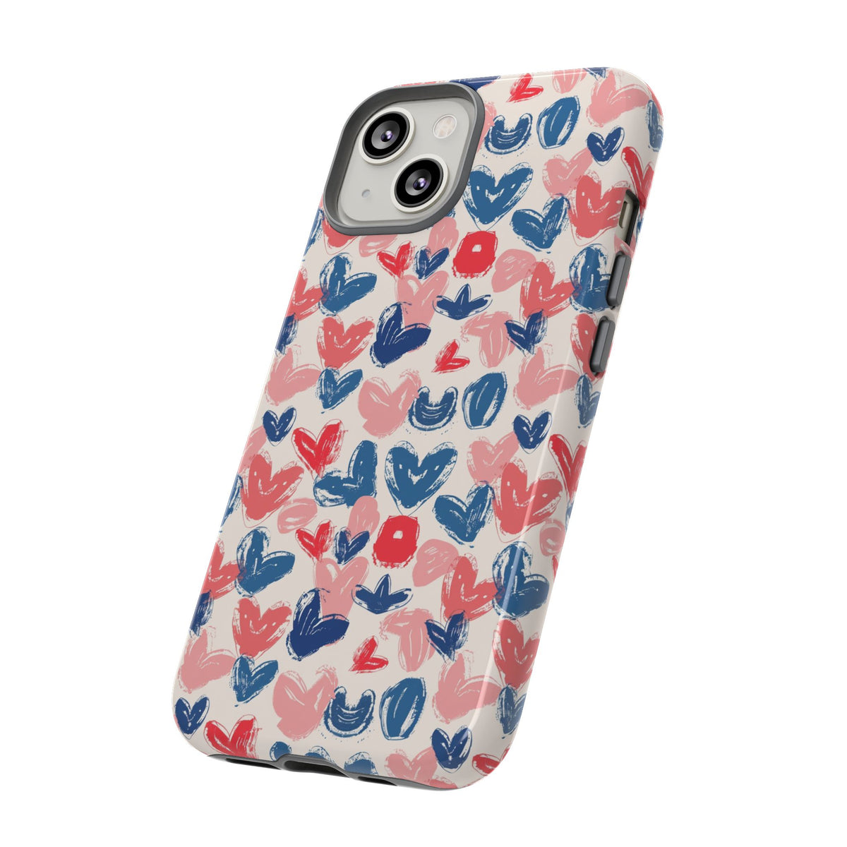 Heart Pattern Phone Case – Stylish & Loving Design for Your Device 354