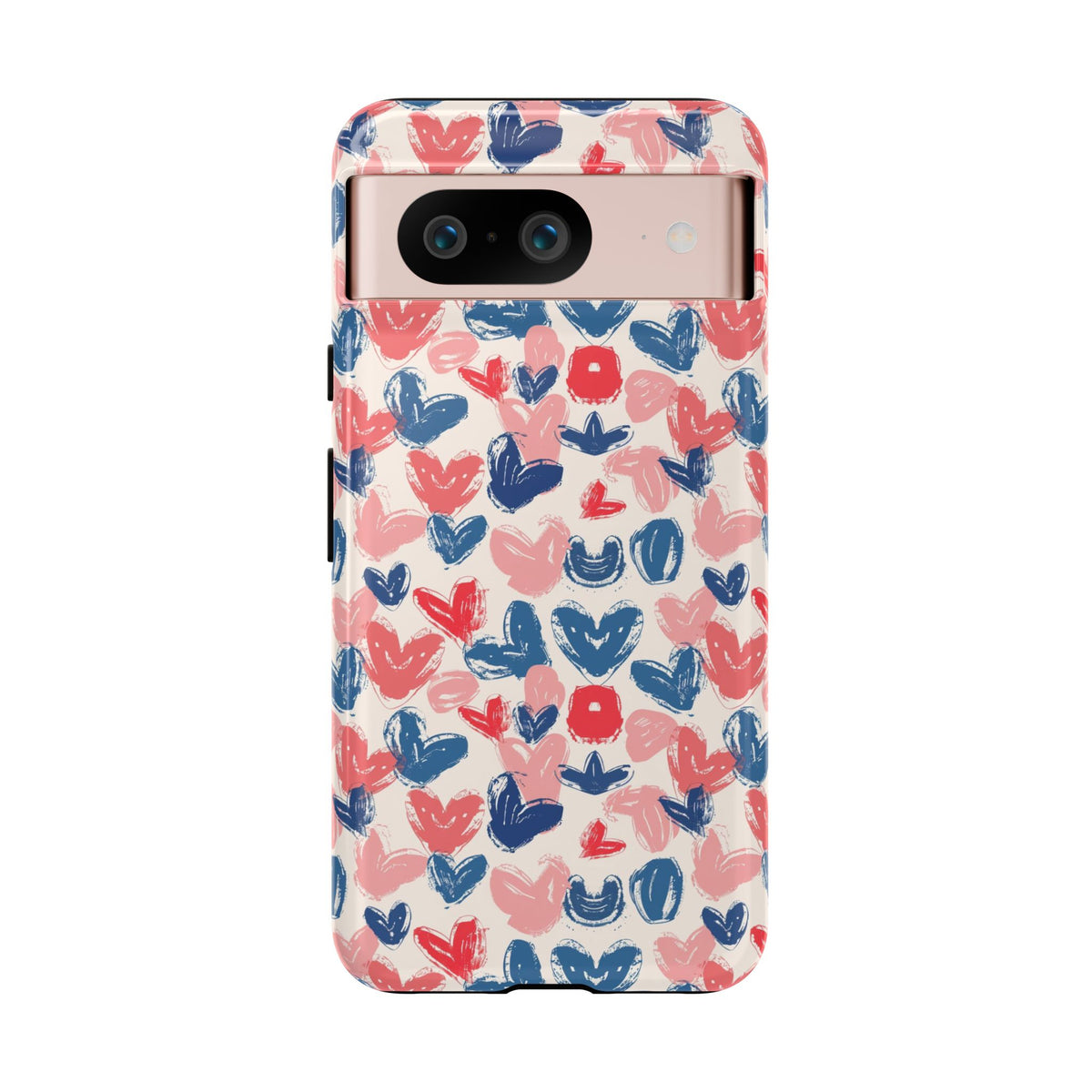 Heart Pattern Phone Case – Stylish & Loving Design for Your Device 354