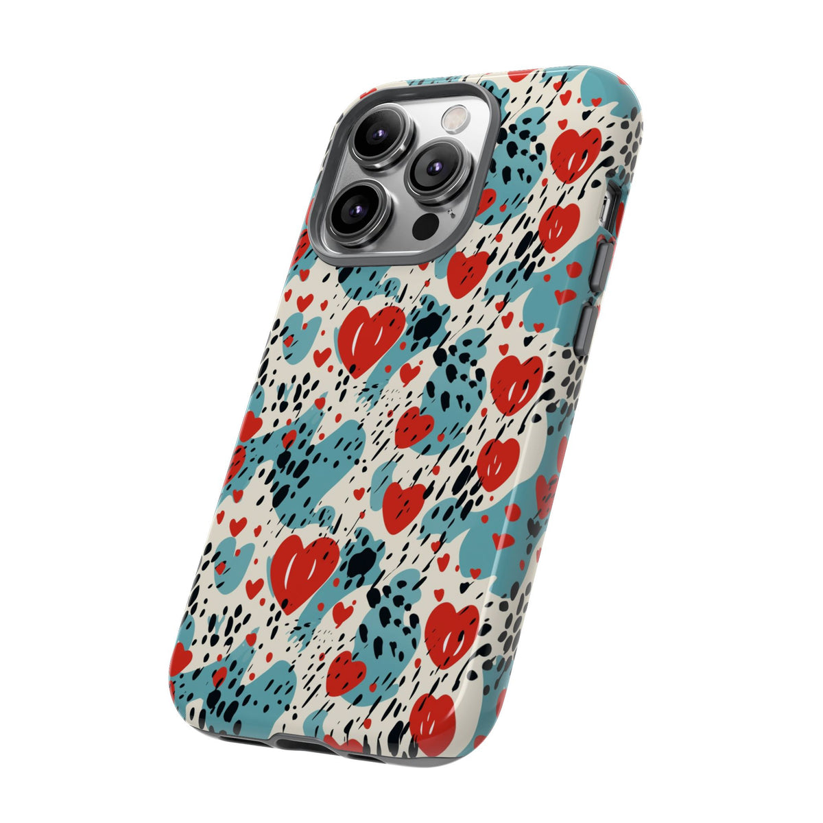 Heart Pattern Phone Case – Stylish & Loving Design for Your Device 822