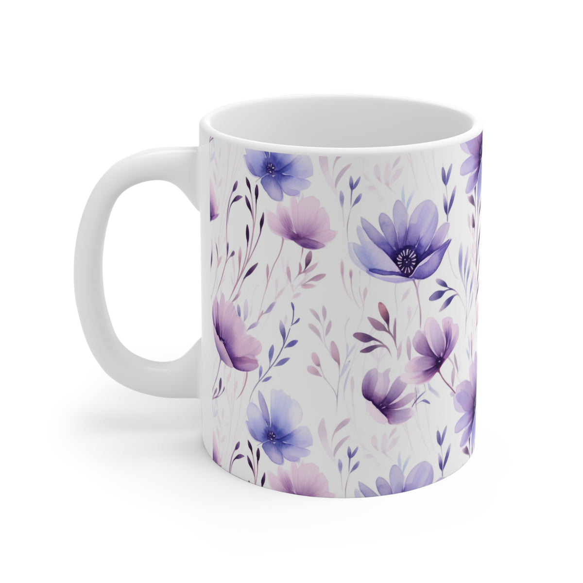 Various Watercolor Design All Over Coffee Mug – Unique Artistic Ceramic Coffee Cup 91