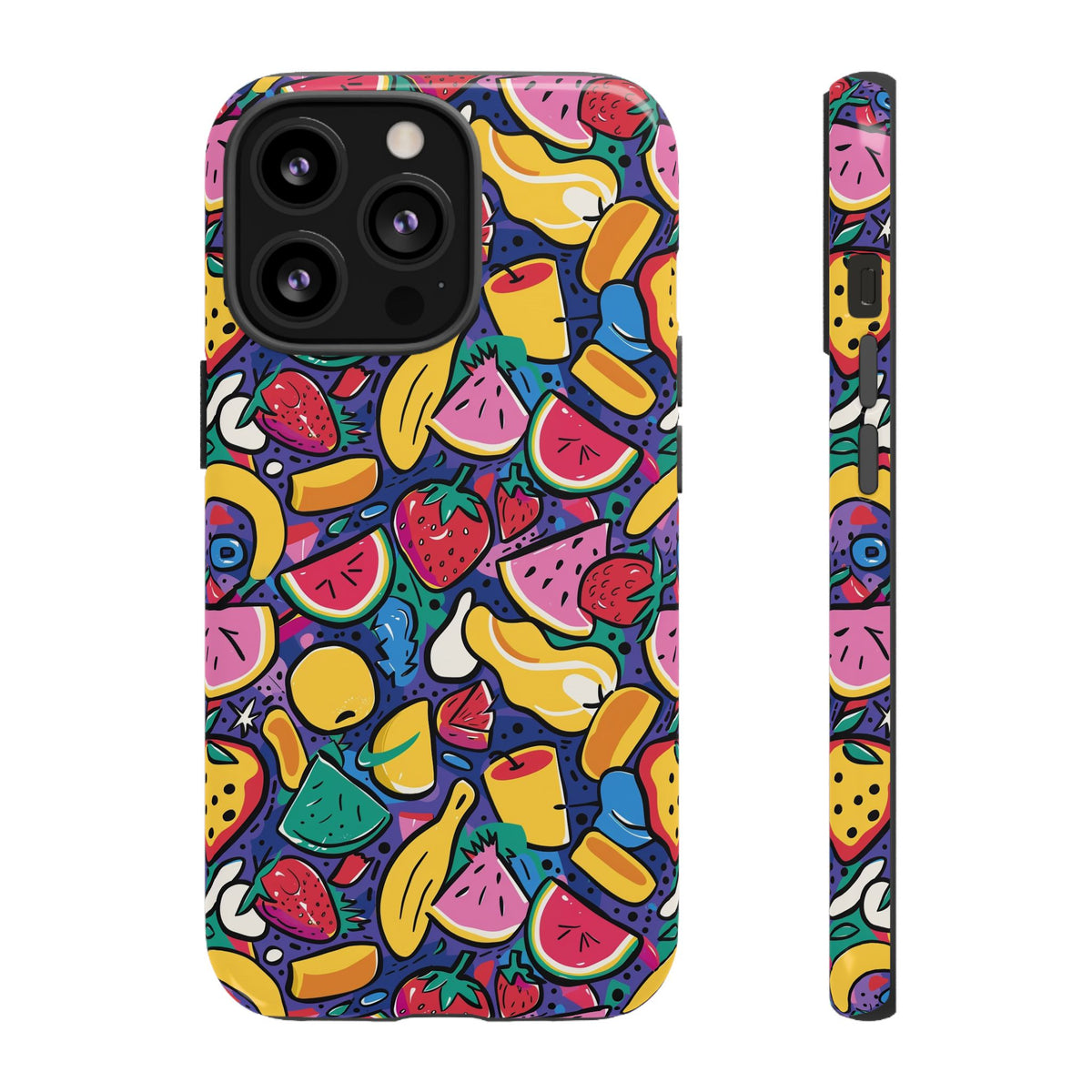 90s Themed Seamless Pattern Phone Case – Embrace Retro Style and Protection 316