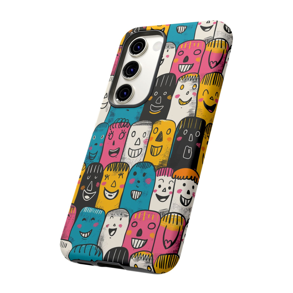 Happy Faces Phone Case – Joyful and Cheerful Design for a Bright Look 5