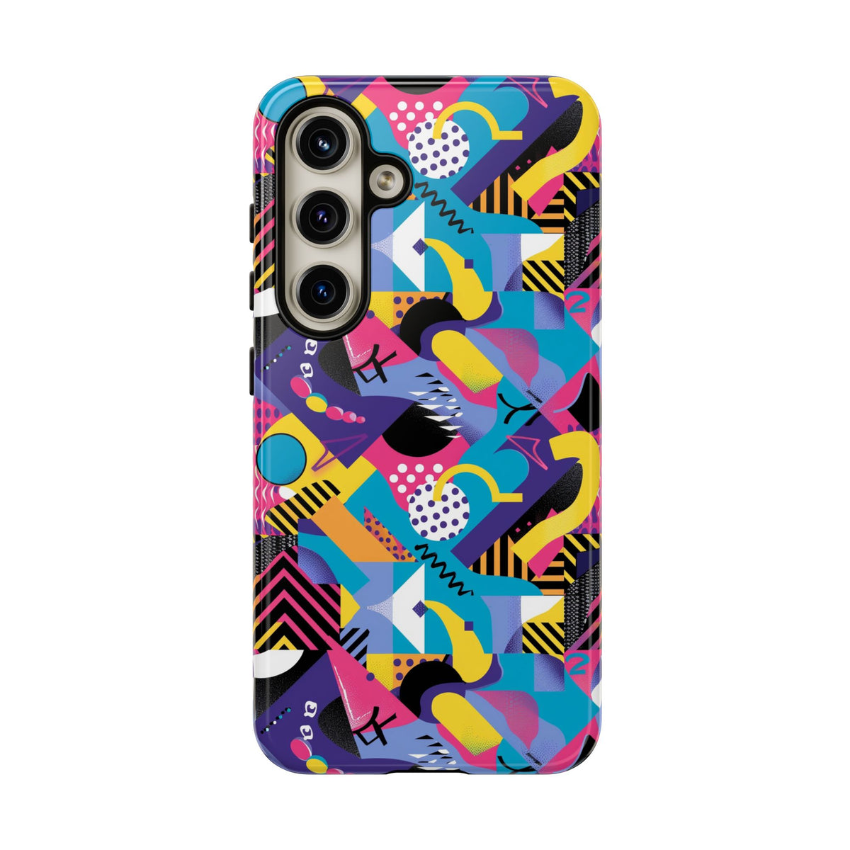 90s Themed Seamless Pattern Phone Case – Embrace Retro Style and Protection 303