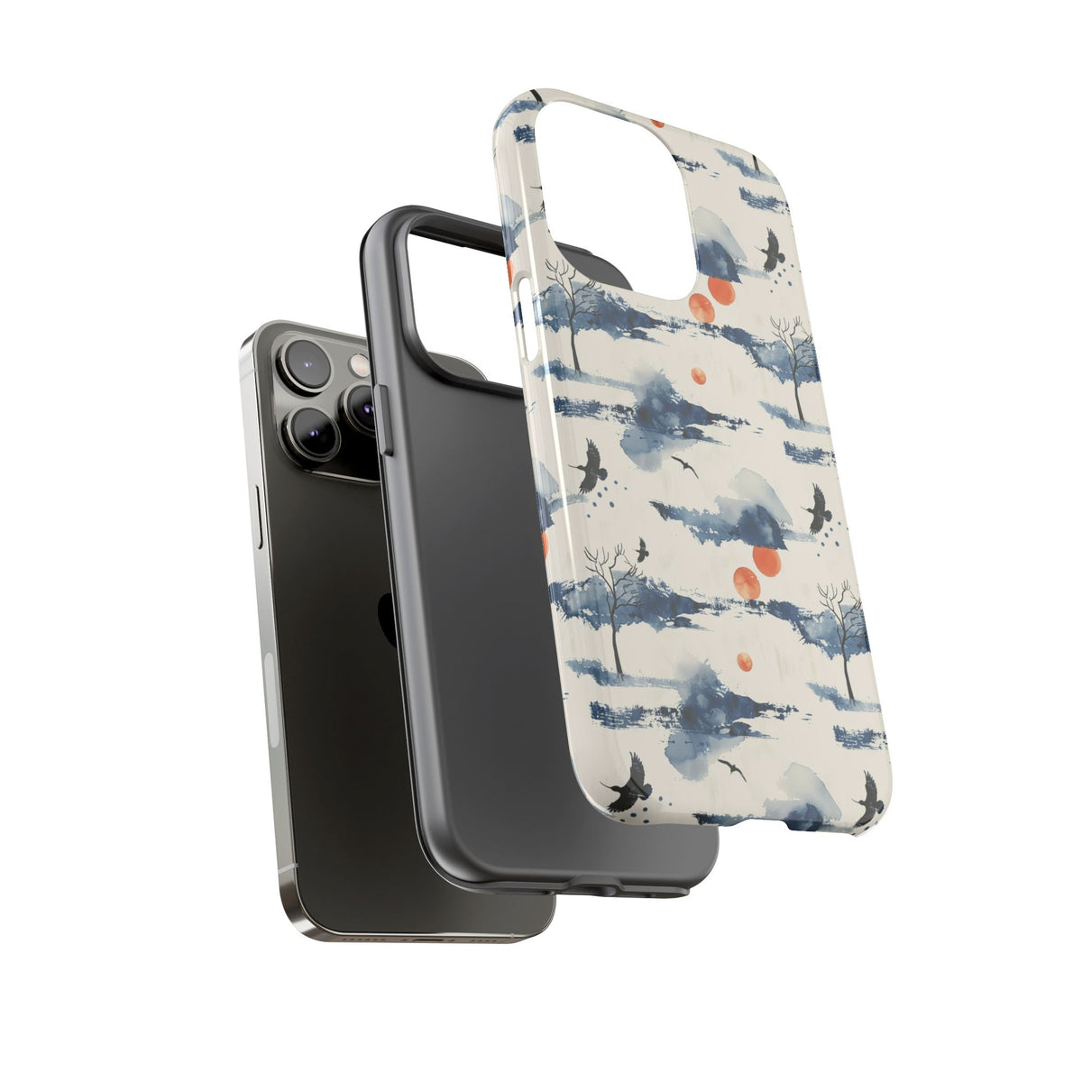 Japanese Pattern Phone Case – Elegant & Timeless Design for Your Phone 030