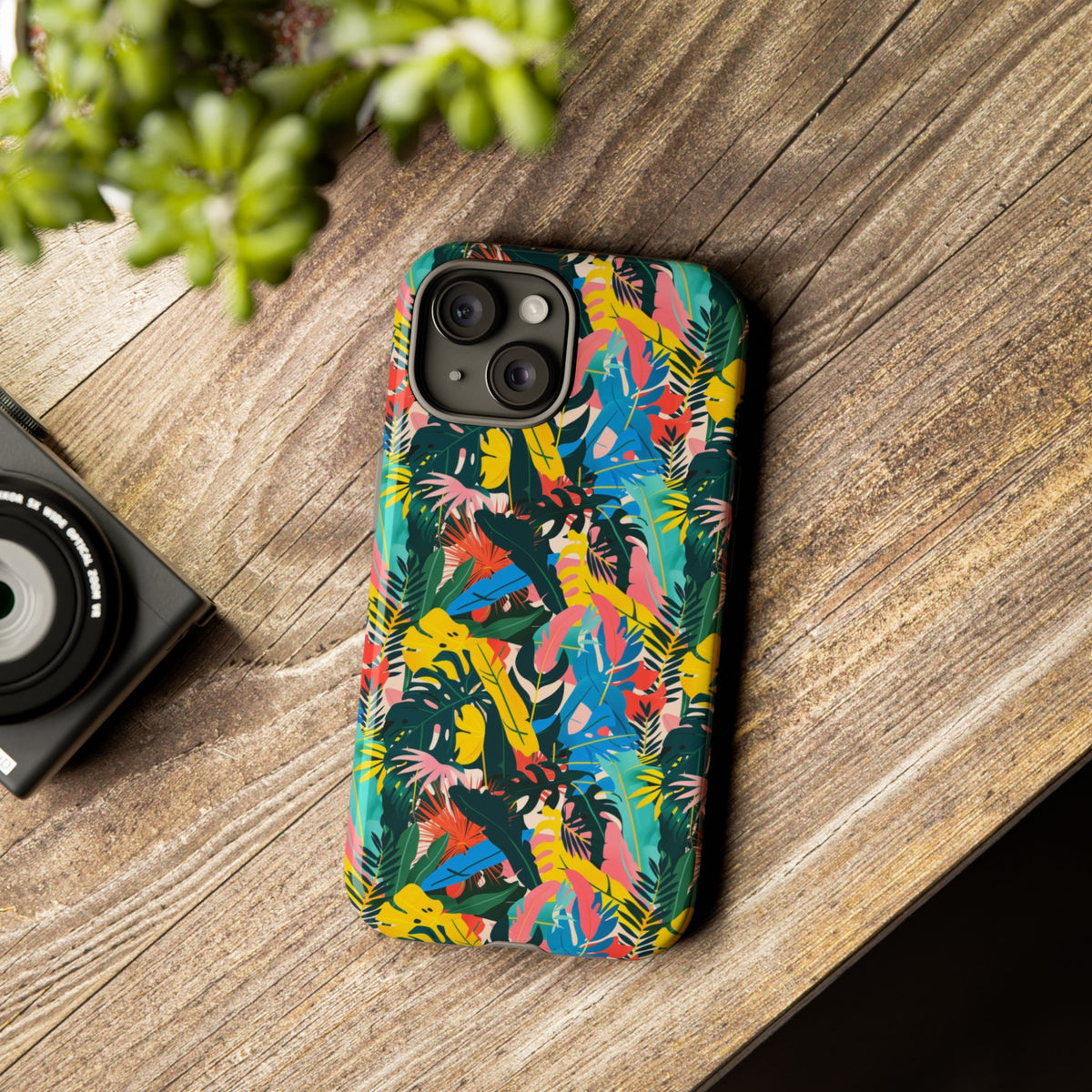 Jungle Pattern Phone Case – Exotic & Lush Design for Your Phone 346