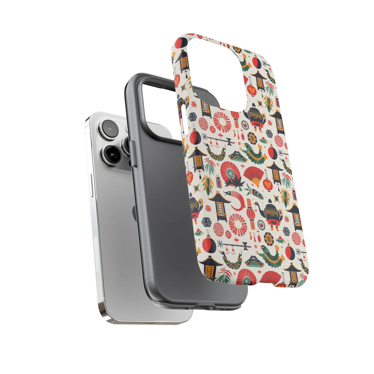 Japanese Pattern Phone Case – Elegant & Timeless Design for Your Phone 461