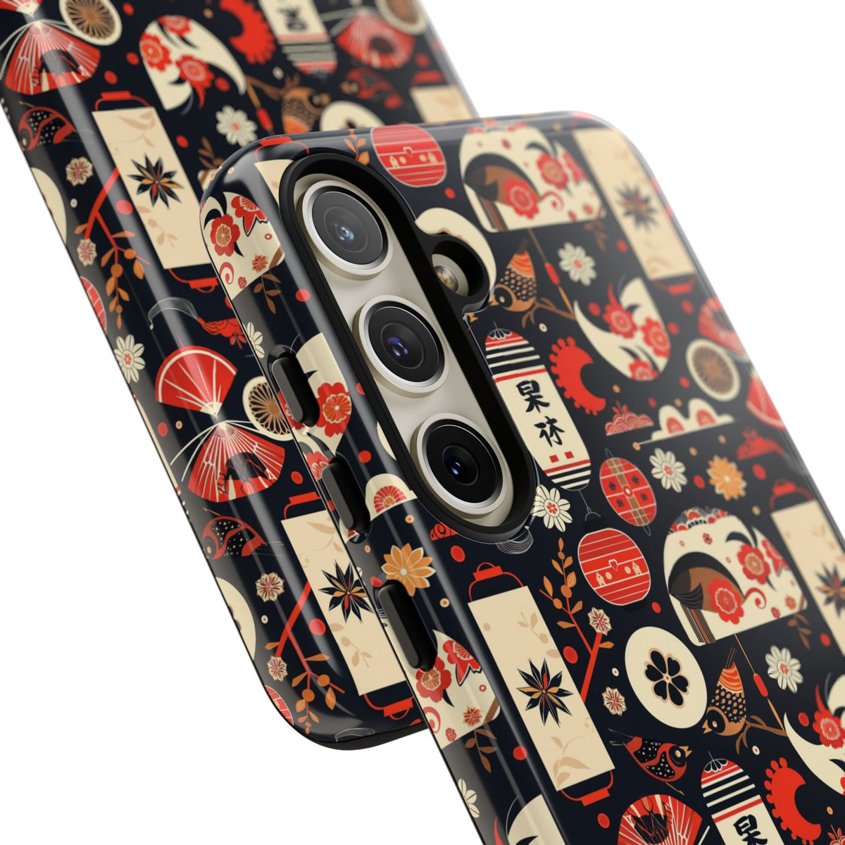 Japanese Pattern Phone Case – Elegant & Timeless Design for Your Phone 069