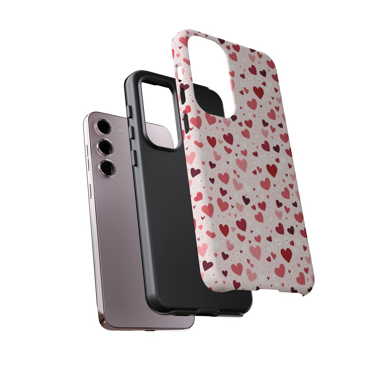 Heart Pattern Phone Case – Stylish & Loving Design for Your Device 817