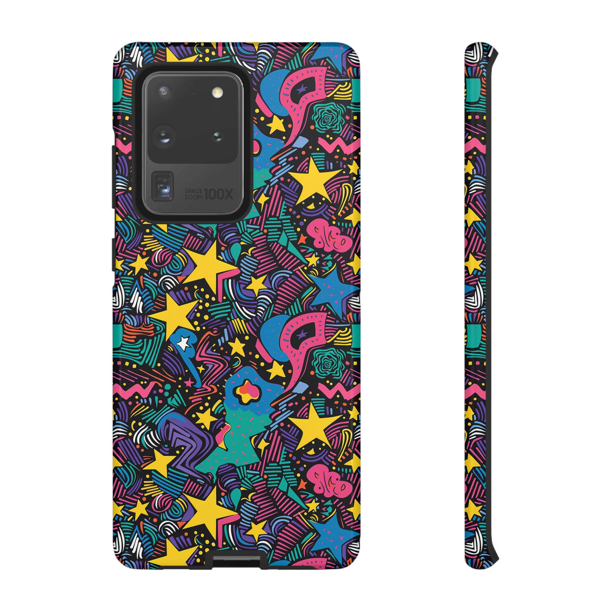 90s Themed Seamless Pattern Phone Case – Embrace Retro Style and Protection 227