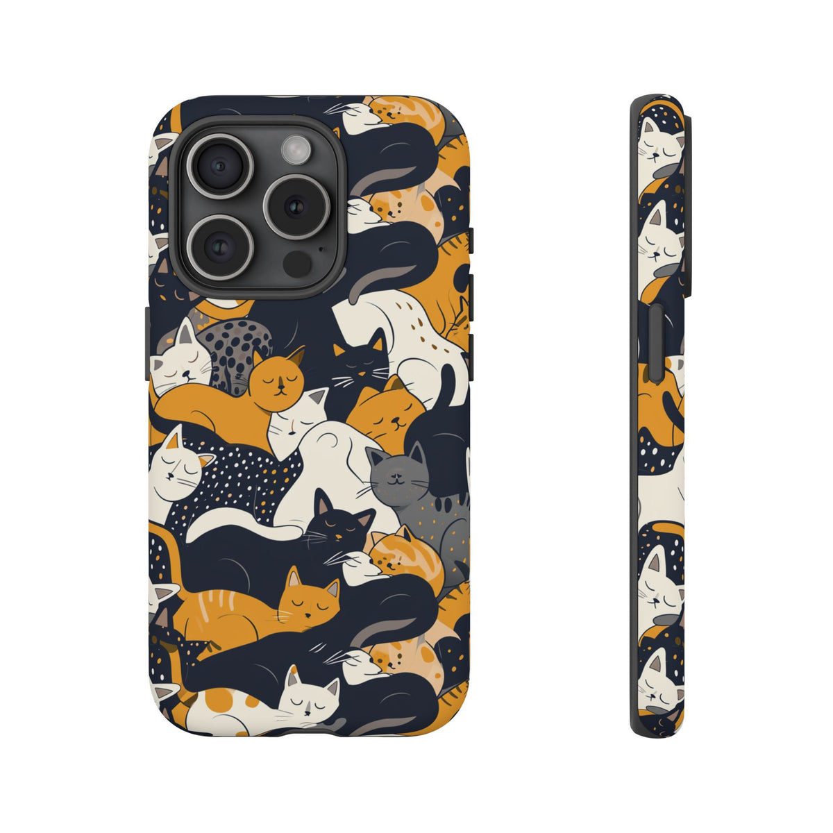 Seamless Cat Pattern Design Phone Case – Playful and Stylish Cat-Themed Phone Cover 2