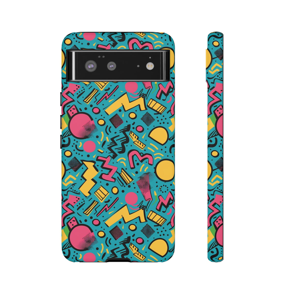 90s Themed Seamless Pattern Phone Case – Embrace Retro Style and Protection 253