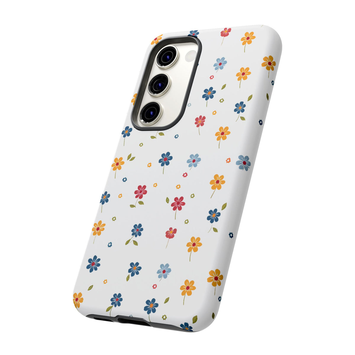 Wild Flowers Garden Stitch Phone Case – Nature-Inspired Floral Design