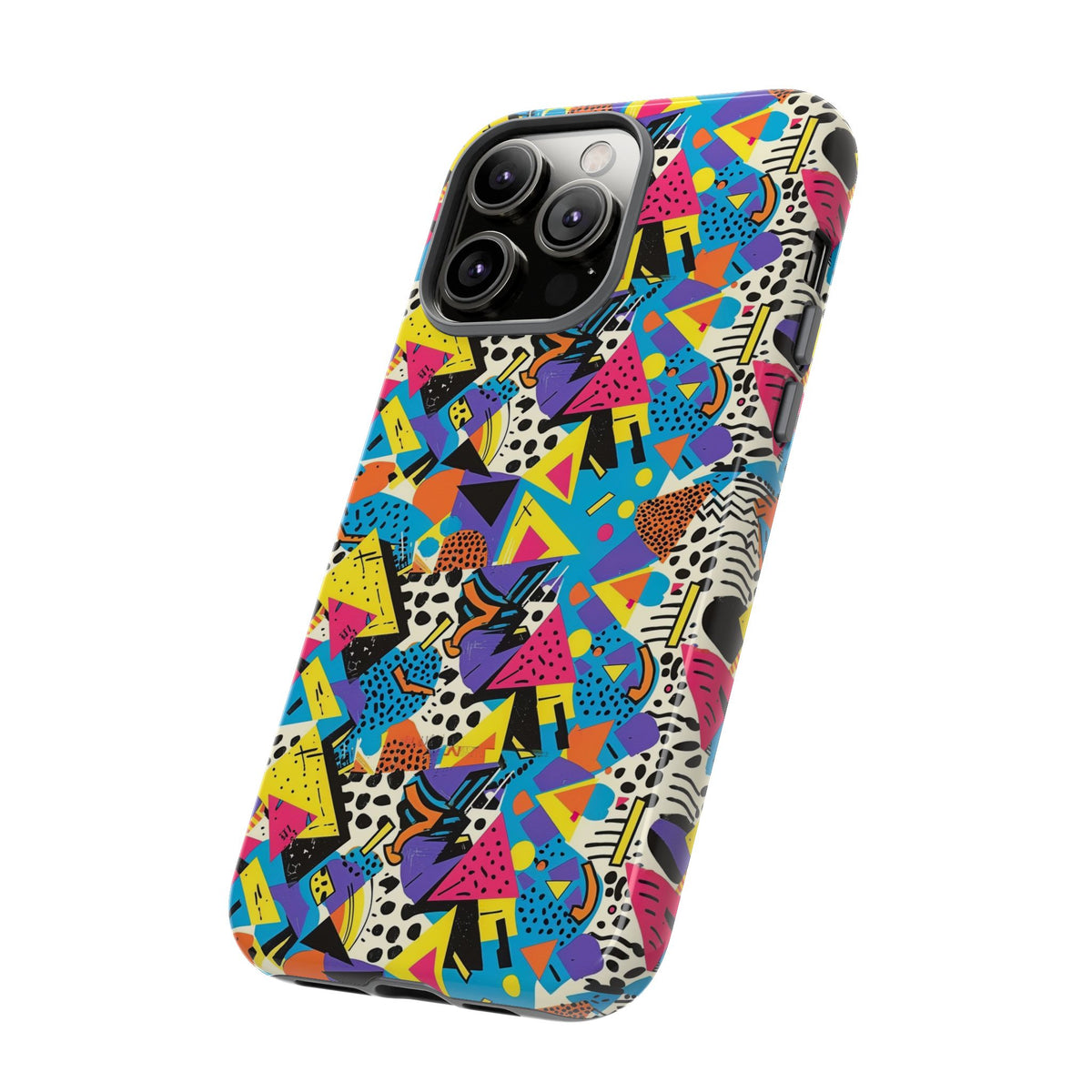 90s Themed Seamless Pattern Phone Case – Embrace Retro Style and Protection 231