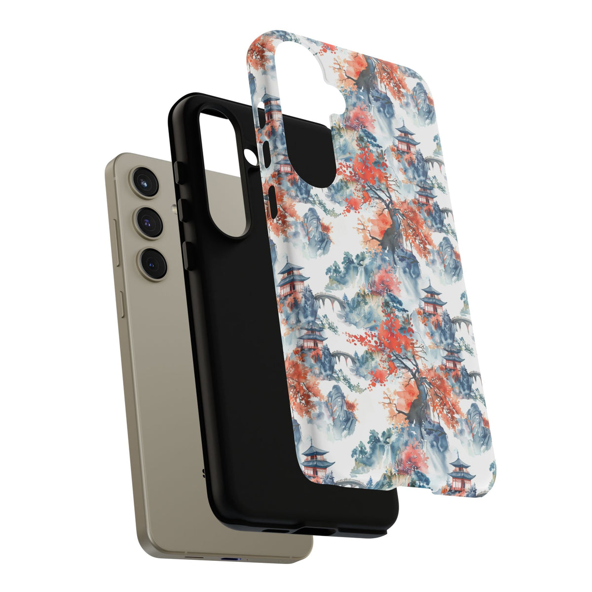 Japanese Pattern Phone Case – Elegant & Timeless Design for Your Phone 043