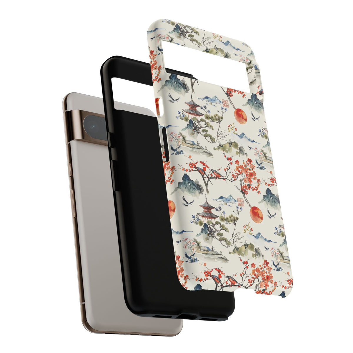 Japanese Pattern Phone Case – Elegant & Timeless Design for Your Phone 120