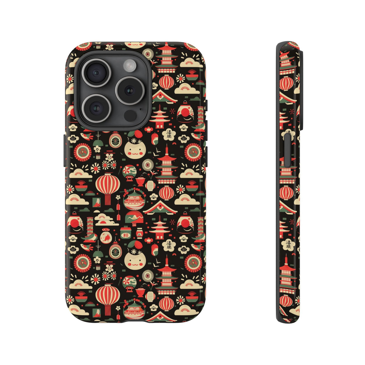 Japanese Pattern Phone Case – Elegant & Timeless Design for Your Phone 032