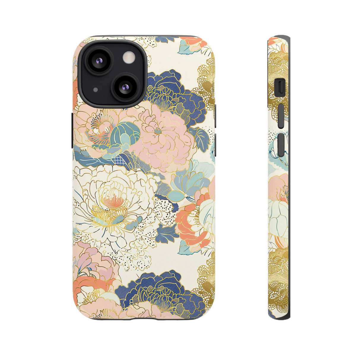 Japanese Blossom Asian Floral Design Phone Case – Elegant Floral Phone Cover 4