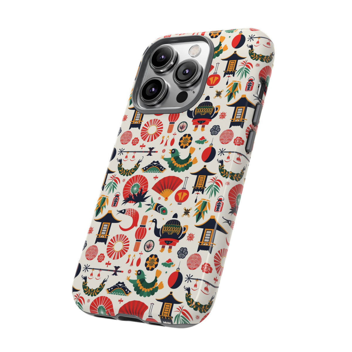 Japanese Pattern Phone Case – Elegant & Timeless Design for Your Phone 461