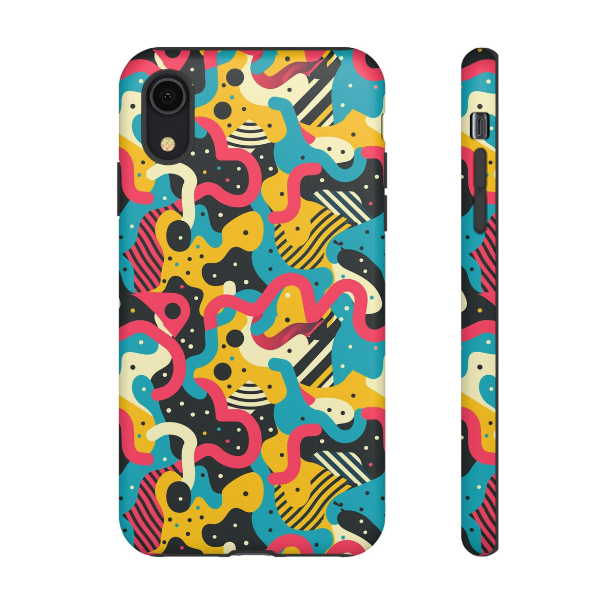 90s Themed Seamless Pattern Phone Case – Embrace Retro Style and Protection 238